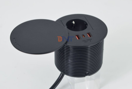 Round Desktop Power Socket